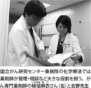 がん専門薬剤師の板垣麻衣さんと吉野先生